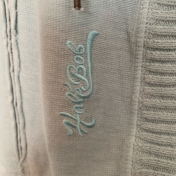 Hale Bob Long Double Zip Hoodie Jacket Pale Blue - Picture 4 of 8